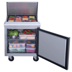 Chef AAA - TSP29M Commercial 29" 12 Pan Salad Sandwich Food Prep Table Refrigerator Mega Top 6.5cu.ft NSF