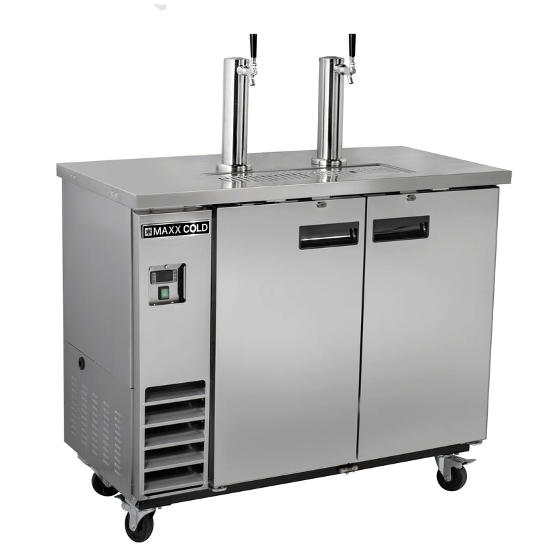 Maxx Cold - MXBD48-2SHC Dual Tower Beer Dispenser, 47.5
