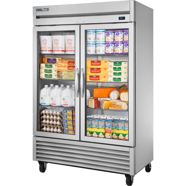 True Commercial T49GHCFGD01 Reach-In Glass Swing Door Refrigerator With Hydrocarbon Refrigerant~Framed Glass Door Version 01