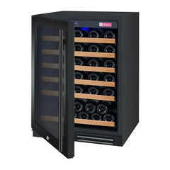 Allavino - FlexCount Series 56 Bottle Single Zone Built-In Wine Refrigerator with Black Door
