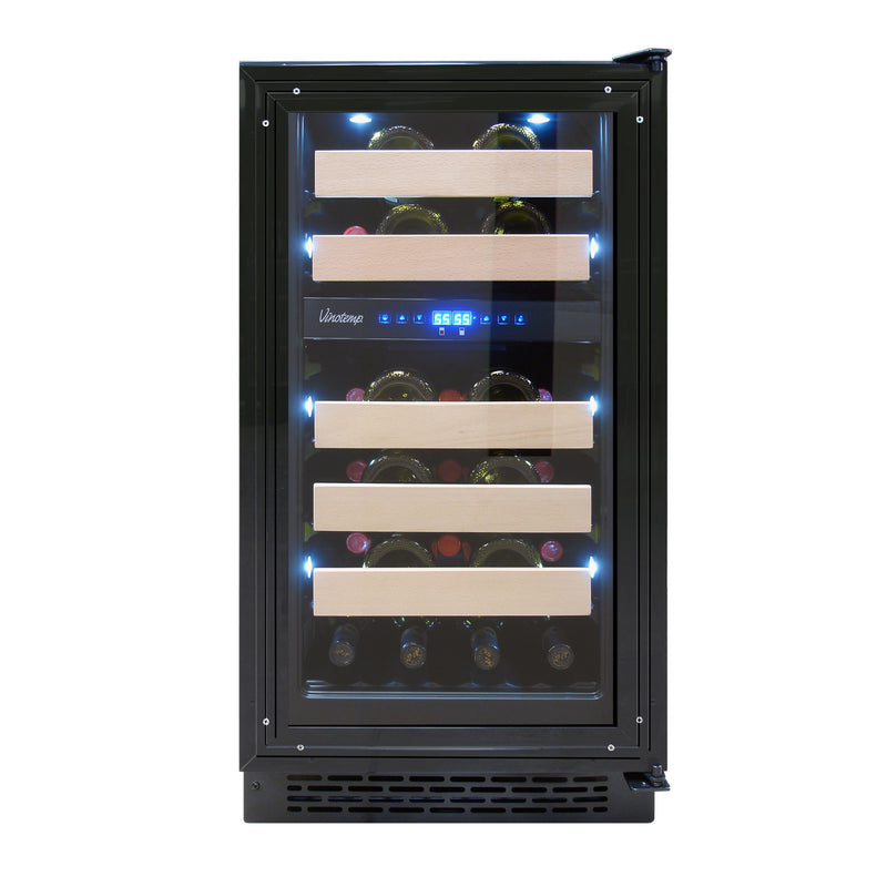 Vinotemp - VT-18PR28, Vinotemp Private Reserve Series Panel Ready Dual-Zone 18