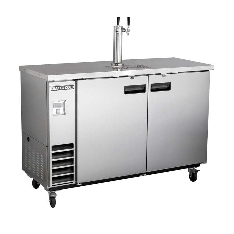 Maxx Cold - MXBD60-1SHC Single Tower, 2 Tap Beer Dispenser, 61