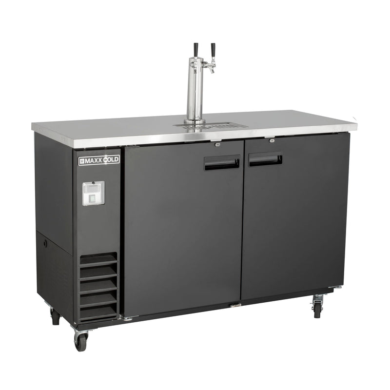 Maxx Cold - MXBD60-1BHC Single Tower, 2 Tap Beer Dispenser, 61