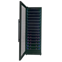 Allavino - Reserva Series 67 Bottle 71" Tall Single Zone Left Hinge Black Shallow Wine Cooler Refrigerator Console