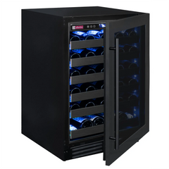 Allavino - Reserva Series 50 Bottle Single Zone Built-In Wine Refrigerator - Black Stainless Steel