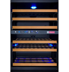 Allavino - FlexCount Series 56 Bottle Dual Zone Built-in Wine Cooler Refrigerator