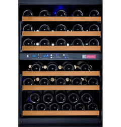 Allavino - FlexCount Series 56 Bottle Dual Zone Built-in Wine Cooler Refrigerator